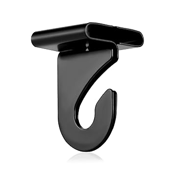 20 Pieces Metal Drop Ceiling Hooks Stainless Steel Ceiling Hanger T-Bar Track Clip Suspended Ceiling Hooks for Hanging Plants Office Classroom Decorations (Black)