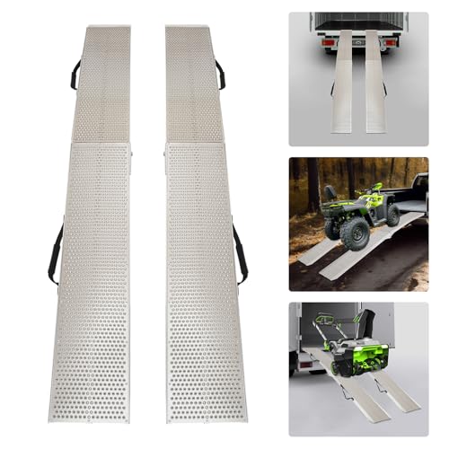Set de 2 rampas de carga de aluminio plegables para motos miniatura 4