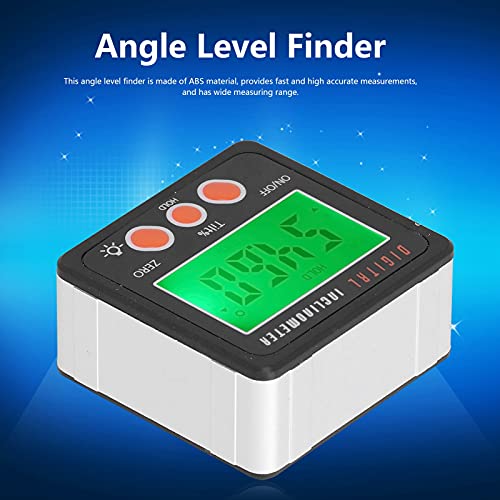 Buscador de ángulos digital con base magnética y LCD miniatura 4