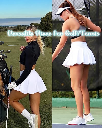 Women Golf Skort Tennis Skirt with Pockets Shorts High Waisted Pleated Mini Skirt Athletic Skorts Pickleball Skirts2