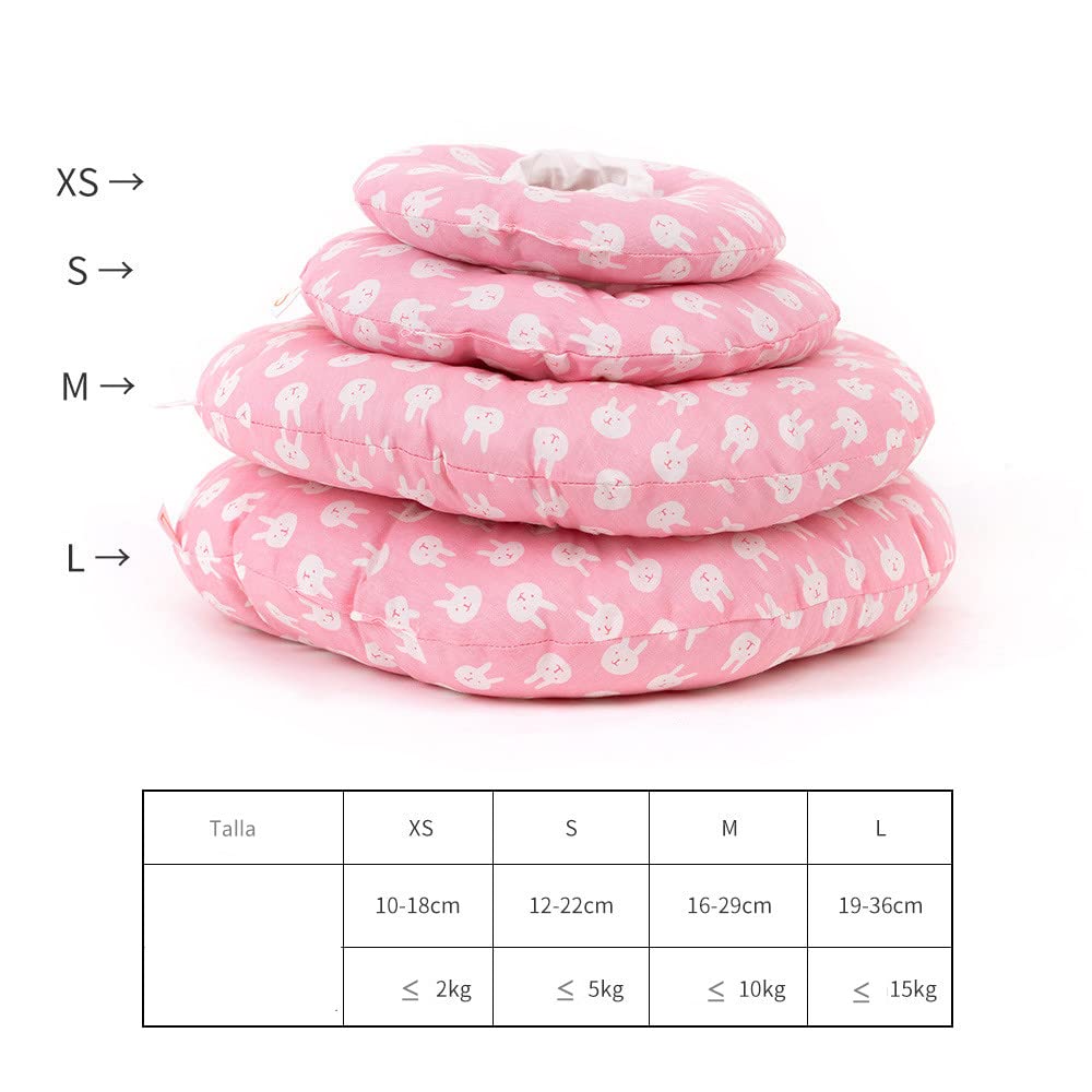 Elizabethan Collar Cat Recovery Collar for Pets Protective Cat Collars Soft Cone (S, Lilac), multi-coloured - Image 4