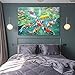 Klodiwoqdjcs Lucky Koi Fish Home Decoration Living Room Kitchen Decoration Canvas Painting Poster 12x18inch(30x45cm)