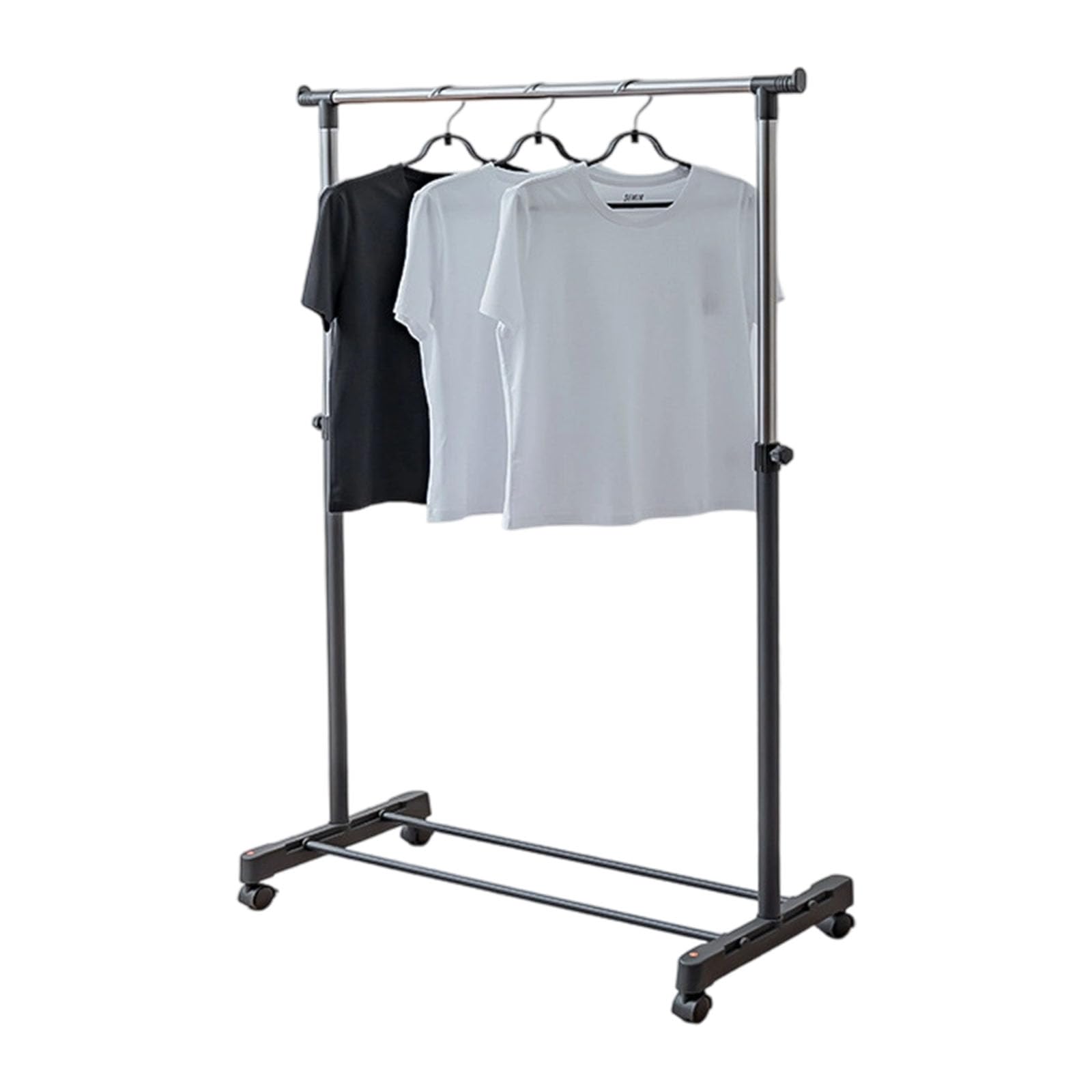 Kalttoy Heights Rolling Clothes Rack for Indoor Outdoor Use Compact Space Saving Laundry Drying Stand with Sturdy Sturdy Rolling Laundry Rack for Indoor Use