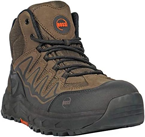 Hoss Eric Hi Safety Toe Brown 10.5 4E - Extra Wide | Image 1