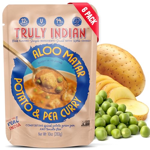 Truly Indian Potato Pea Curry (Aloo Matar) 10 Ounce 6-Pack | Auth...
