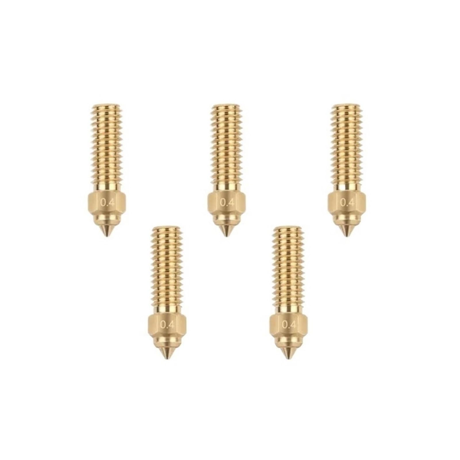 Ugello in ottone, compatibile con Creality, per K1 MAX CR-M4 | Ugello singolo in ottone per sostituzione o manutenzione ordinaria di hotend ed estrusore(5pcs K1 Nozzle)