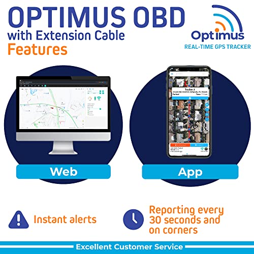 Image of Optimus OBD Plug-in Car GPS Tracker - Easy Setup & Alerts