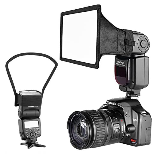 Neewer Cámara Kit de Speedlite Flash Softbox Caja de Luz y Reflector Difusor para Canon Nikon y Otras Cámaras DSLR Flashes, Neewer TT560 TT850 TT860 NW561 NW670 VK750II Flashes
