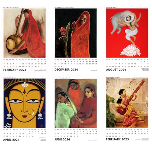 Image of Tallenge - Indian Masters - 2026 Desk Calendar - 6 x 9 Inches for Home & Office (Paper, Desk Calendar)
