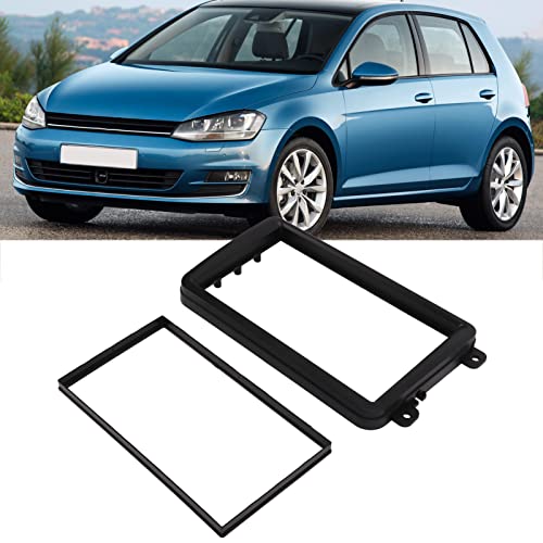 Placa frontal de rádio 2 peças de áudio rádio painel de substituição para Octavia 2007+ para carro