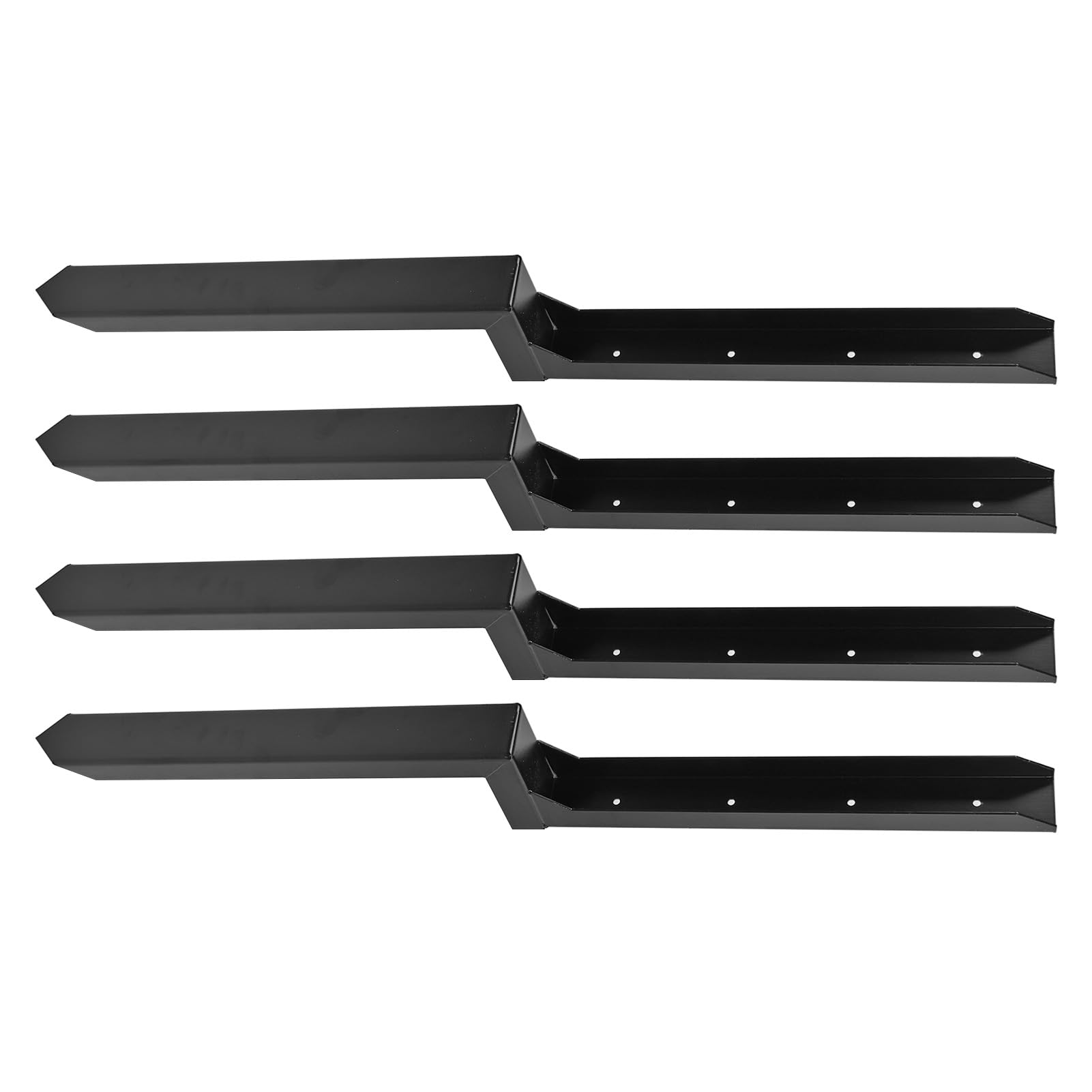Kit de la Cerca de Acero Servicio Pesado, la Cerca en Forma H Picos con Soporte 3D, para Reparar una Valla Madera Rota Inclinada, Instalaci¨®n F¨¢cil (4 Paquetes)