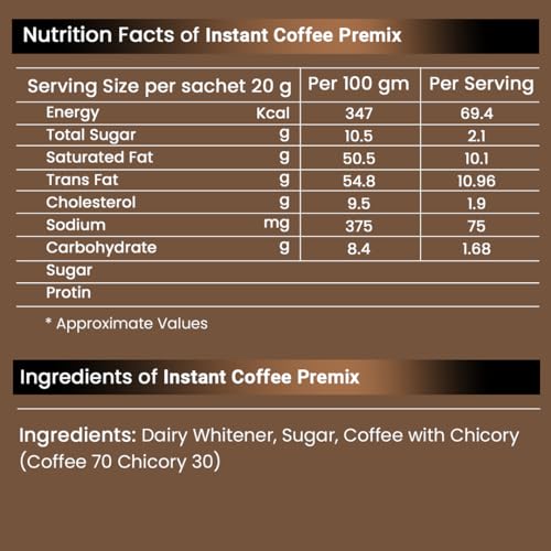 Image of Chaizup Premium 1 Min Instant Coffee Premix - 1kg Can | Regular Coffee Flavours | Approx. 72 Servings | 1kg