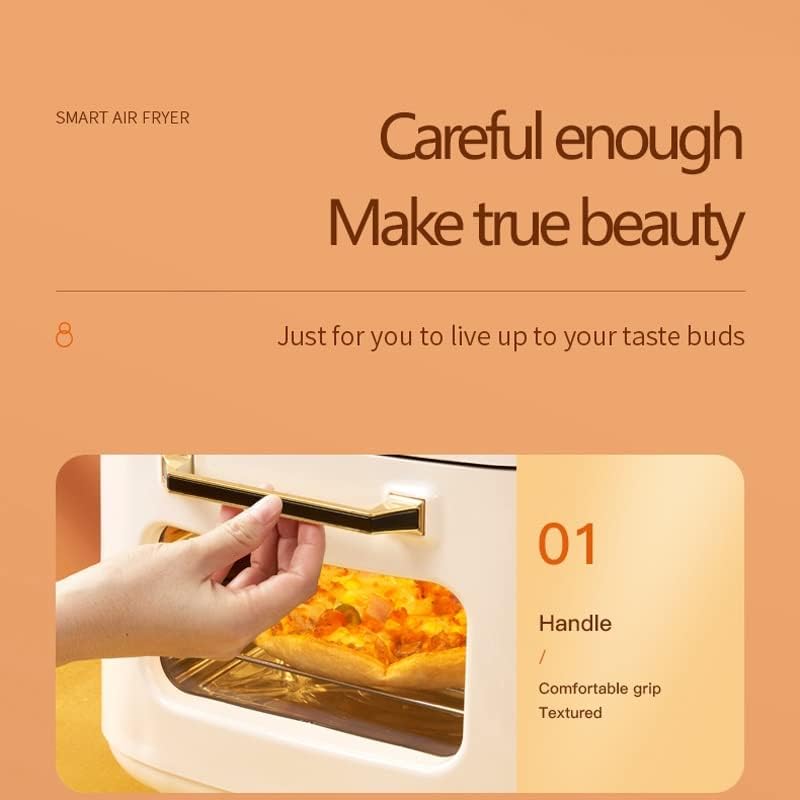Miniatura 4 de Freidoras de aire eléctricas múltiples, 1400 W, de alta potencia, inteligente, sin aceite, tostador de pavo comercial, sin aceite, freidora de aire