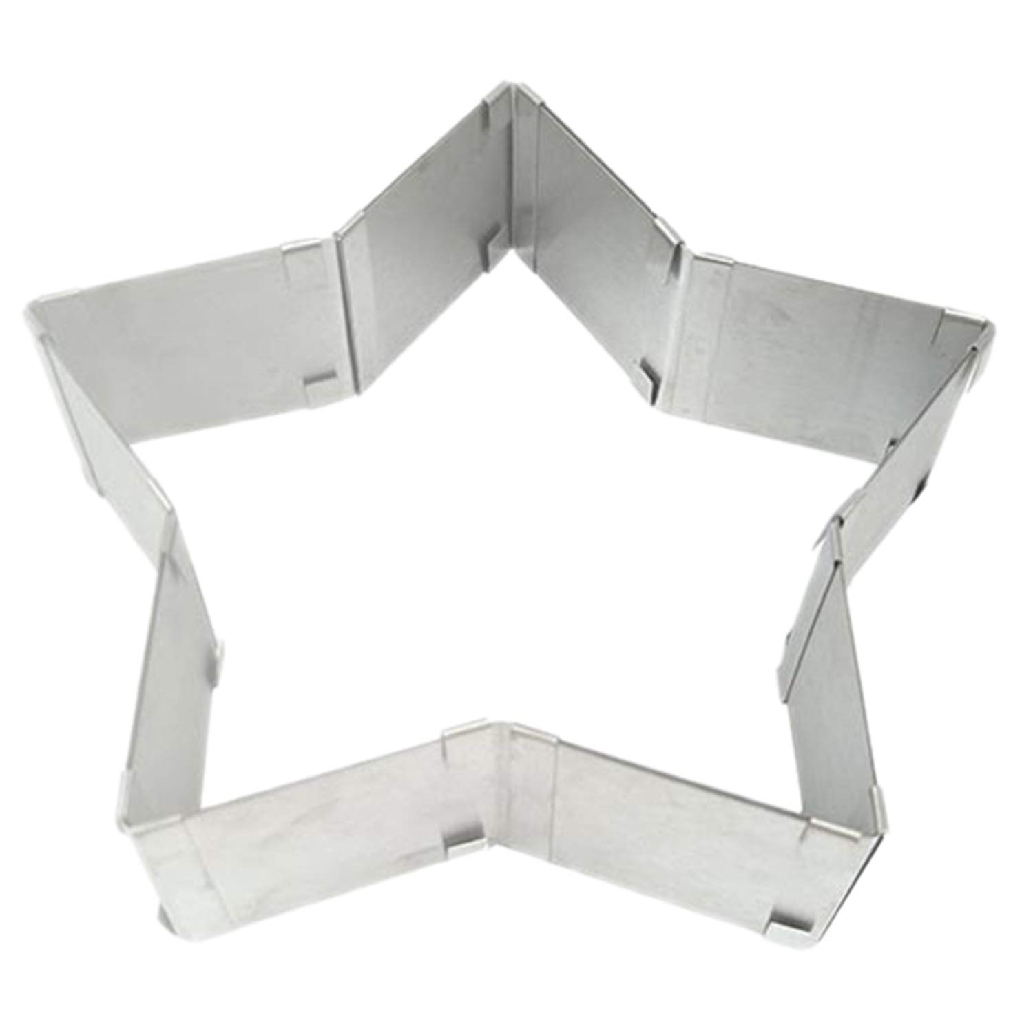 Osmond Stainless Steel Pentagram Cake Mold,Adjustable Telescopic Baking,Mousse Ring Cake Decorating Mold Kitchen Baking Tool