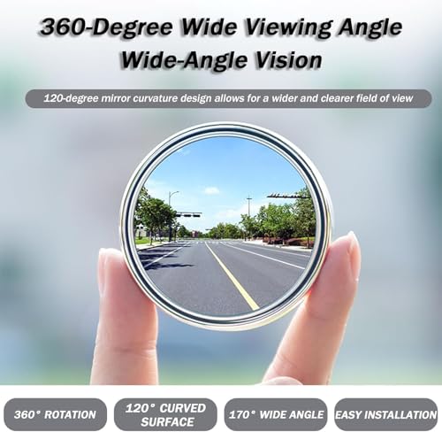 Rétroviseurs angle mort pour Fiat Brava Bravo Bravissimo - Miroir convexe HD grand angle - 3