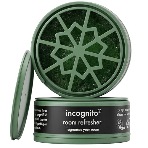Incognito Room Refresher 40g - Protects for Up to 6 Weeks - Natural DEET Free Formula - Mosquito Insect Repellent Fresh Citrus Fragrance & Purifying The Air - Suitable for Indoors & Outdoors