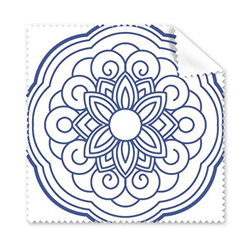 Chiffon de nettoyage anti-traces pour écrans et lunettes avec motif art abstrait chinois 5pcs