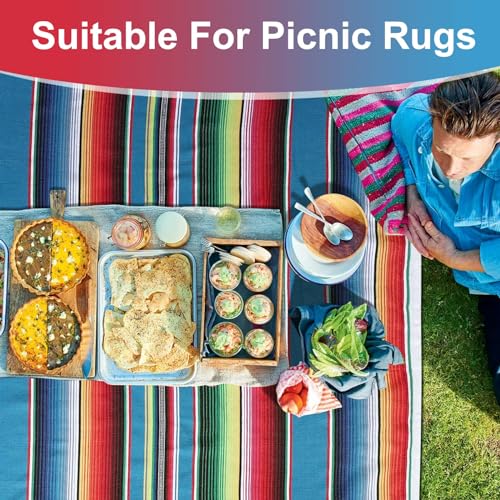 Liseng Mexikanische Decke, Sarape Picknick, Tischdecke, warme Decke, Yoga-Stange, 120 x 180 cm