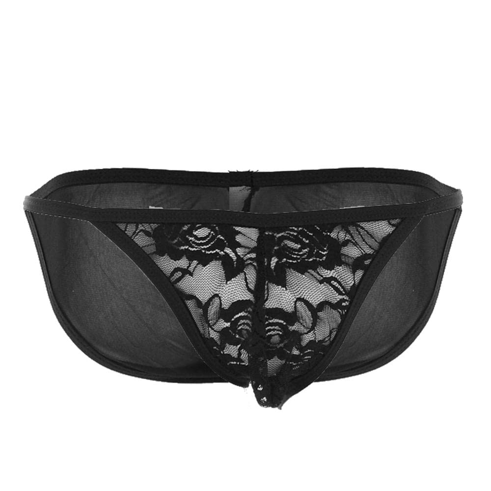 Mens Bikini T-Back Underwear Lace Thong G-String Lingerie Black | Clothing Shoes & Accessories | Mens Clothing | Underwear | Package Includes: 1 x rsquo;s Jockstrap-image-36