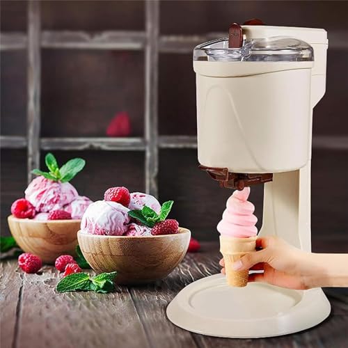Softeismaschine kompakte tragbare Eismaschine halbautomatische 1000ML Frucht Dessert Joghurt Kegel Eiscreme Maker für Home DIY Küche