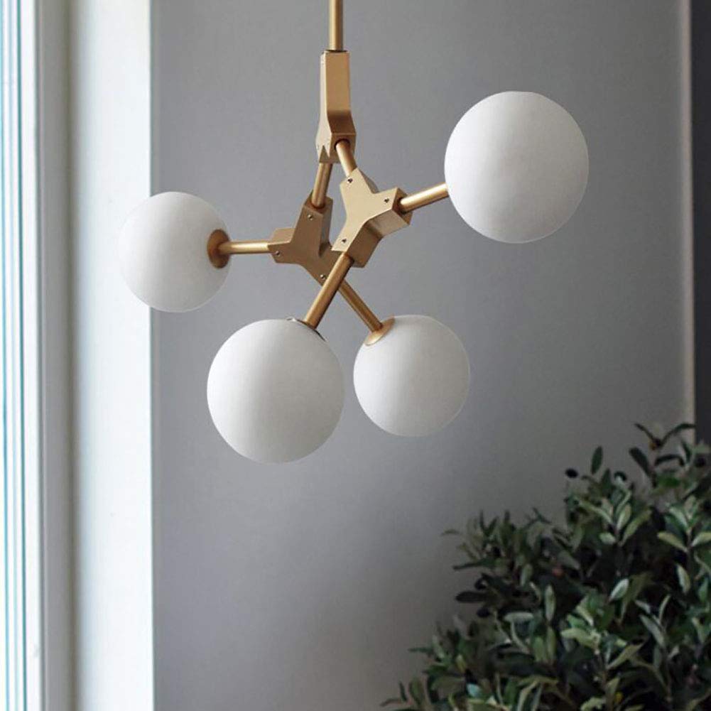 Lampadario Moderno a 3 luci Sputnik Mid Century, Lampada a Sospensione in Ferro Regolabile per Cucina, Sala da Pranzo e Soggiorno - Oro. È così Gentile da Parte Tua.