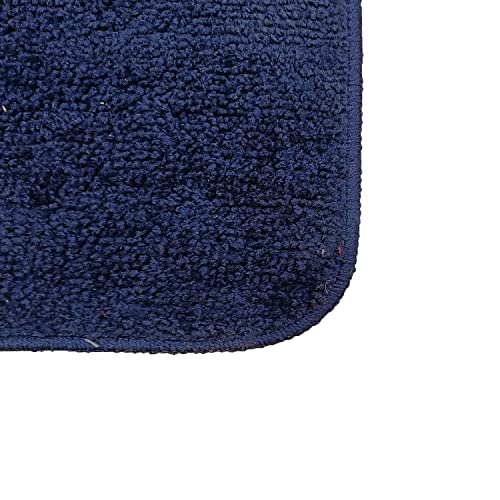 Image of Door Mats for Home | Door Mats for Home Entrance | Door Mat for Bathroom| Soft & Super Absorbent Mats for Shower | Washable, Non-Slip & Quick-Drying Mats (Pack of 2) (Dark Blue)