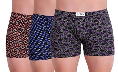Image of The Tinge Men's Eazy Premium Printed Mini Trunk for Men and Boys|Men's Underwear Trunk (Pack of 3)