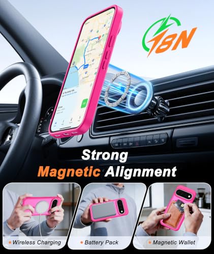 Image of FNTCASE for Google Pixel 11 Pro XL Case Hot Pink: Fit for MagSafe