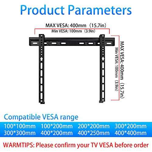 Image of Yaotieci TV Wall Mount Fit for TCL 40 inch 43 inch 48 inch 49 inch 50 inch 55 inch 65 inch Inches TVs, Fit for 40S325 40S330 40S305 43S435 43S405 49S425 50S434 50S525 55S434 55S535 55R635 65S405 65S635 TV Mount Bracket