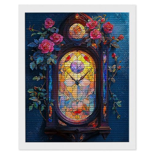 Peinture Diamant Kit Complet Montres et Roses pour sublimer votre décoration intérieure