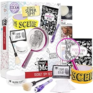 Project MC2 Pretend Play Super Spy Gear STEM Science Kit, Become a Human Lie Detector with Detective Finger Print…