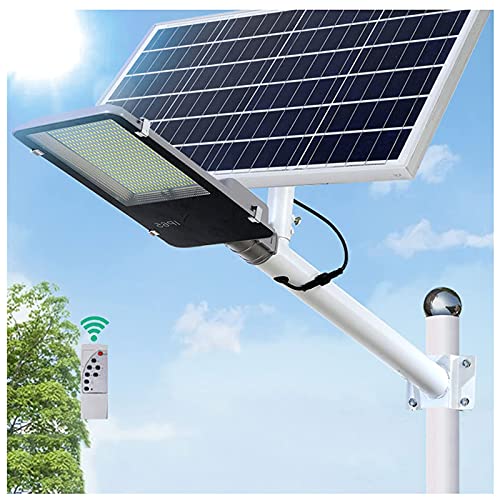 Lampadaire solaire 650W IP65 projecteur de sécurité extérieur avec télécommande