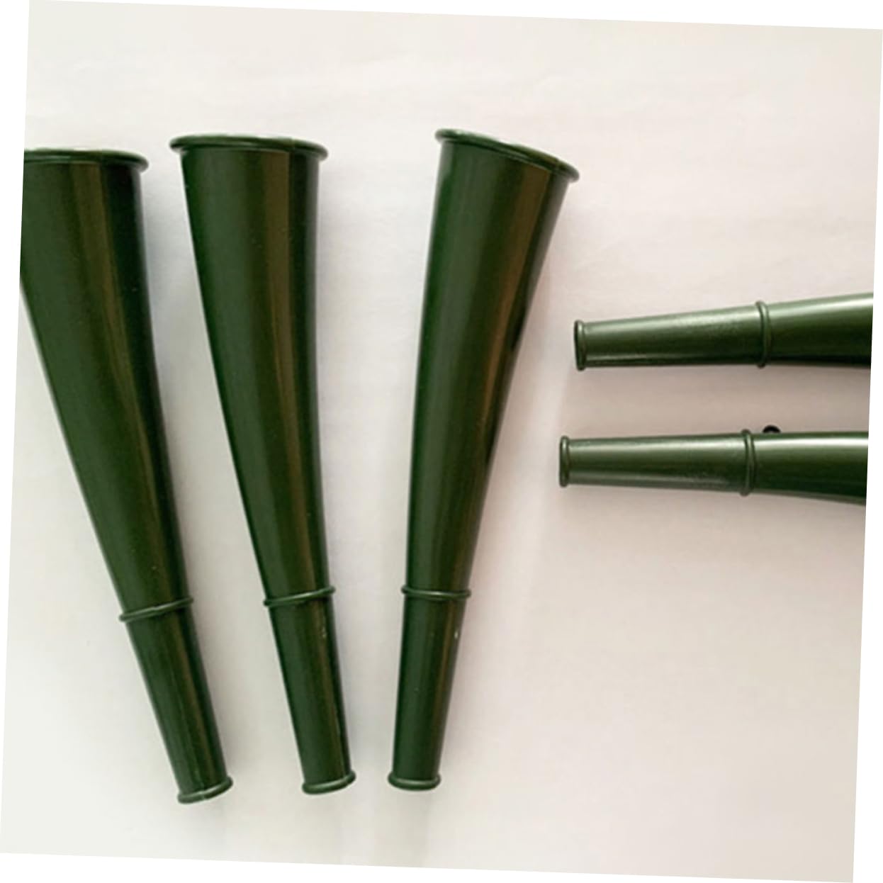 Happyyami 4sets Multi-purpose Signal Horn for Camping Hiking Survival Emergency Metal Plastic Compact Design 4pcs*4