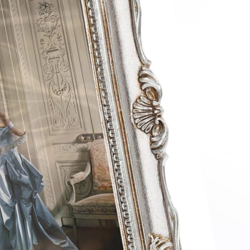 Image of 8x10 Vintage Picture Frame, Elegant Antique Picture Frames with Glass Front, Retro Photo Frame for Wall or Tabletop Display, Ornate Gothic 8x10 Frame for Home Decor Wall Decor, Gift Ideas (Sliver)