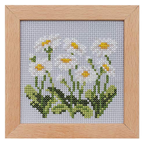 LECIEN 刺しゅうキット 小さな花のフレーム クロスステッチ デイジー 881