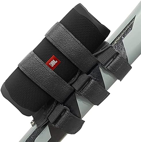 HomeMount Bike Speaker Mount - Speaker Holder Strap for Bike/Golf Cart/Boat, Compatible with Most Portable Speakers