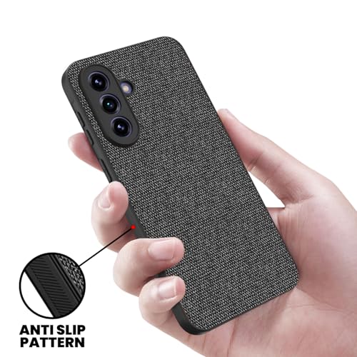 Image of Kapa Soft Full Fabric Protective Back Case Cover for Samsung Galaxy A57 5G | Shockproof Slim Hard Anti Slip Back Case (Black)