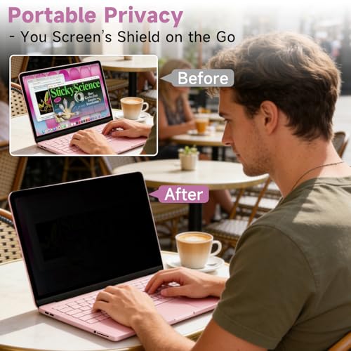 Image of Removable Magnetic Privacy Screen for 2026 MacBook Neo 13-Inch A18 Pro, Anti Blue Light Glare Filter Laptop Privacy Screen Shield and Protector for Mac Neo