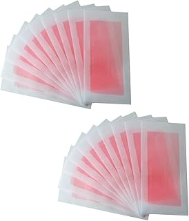 NOLITOY Lenços 20 Peças De Papel De Depilação Toalhetes De Limpeza Facial Tiras De Cera Para Remoção De Pelos Limpador Facial Tiras De Cera Para Toalhetes Corporais Tira De Cera Para