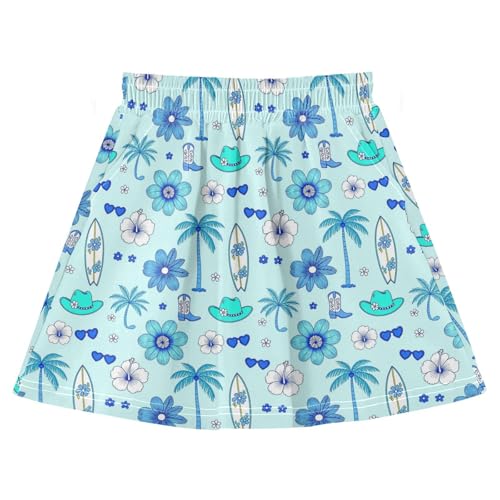 Jupe-short fluide 2 en 1 en coton pastel avec poches intégrées pour le fitness
