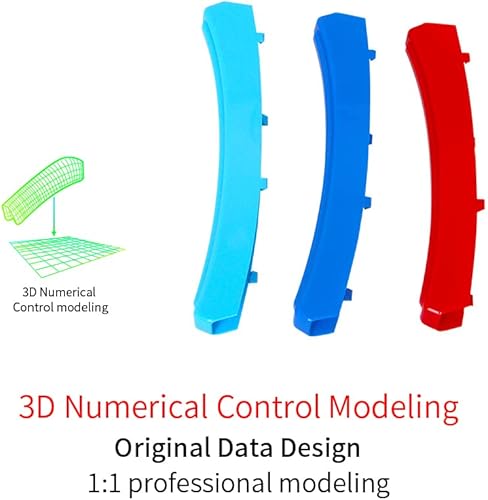 Miniatura 5 de SANRILY Moldes de rejilla de color M compatibles con Volvo S90 2017-2021 Front Center Rejillas de riñón Tricolor M Sport Front Grill Trim Covers