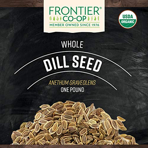 Frontier Co-Op Organic Whole Dill Seed 1Lb #TOP1