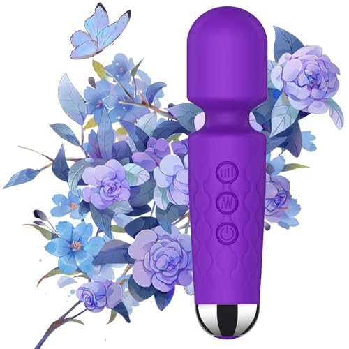 Apowand Mini Personal Massage Small Cordless Handheld Bullet Massager - Powerful - Quiet - Back Legs Hand Pains and Sports Recovery (Purple)