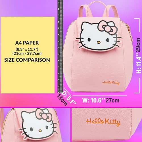 Sac à dos rose Hello Kitty Sanrio, le sac compact et logeable