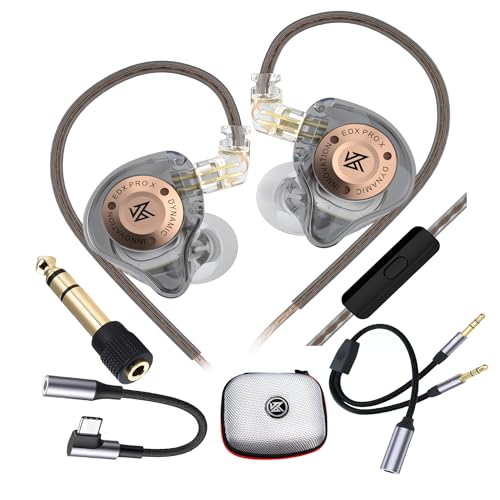 Audífonos, Musical Instruments Zengli Audífonos Kz Edx Pro X con Mic Todo En Uno Gamer Monitores, Adaptador de 6.35 mm a 3.5 mm,Adaptador de Tipo C a Jack 3.5 mm,Adaptador(Jack 3.5 mm) para...