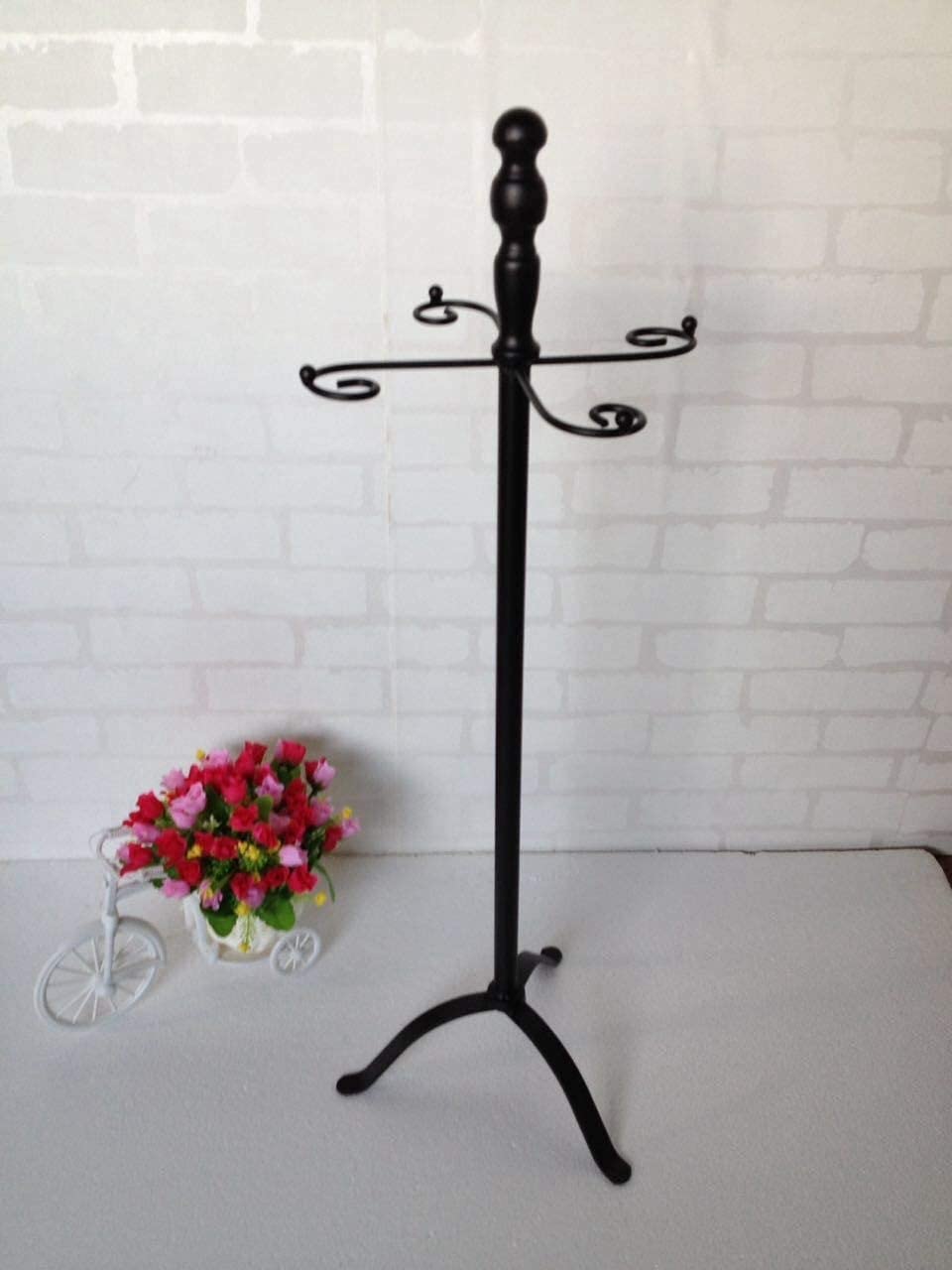 Set di Utensili per Camino 5 Pezzi Set di accompagnamento Tradizionale in Ferro battuto per Stufa a Legna e Carbone 75 cm Accessori Neri