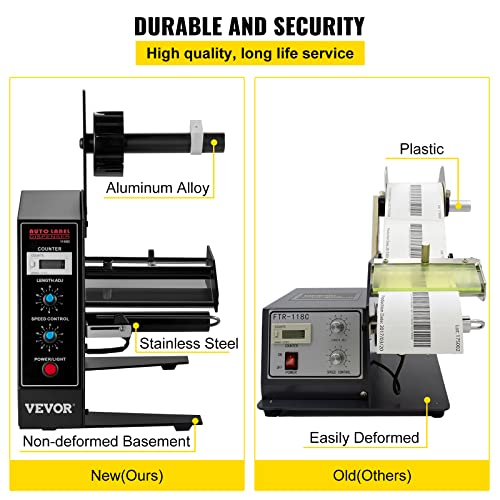 Happybuy AUTOMATIC LABEL DISPENSER 110V, 12W Al-1150D Automatic Manual Label Stripper Label Machine 1-8 M/Min thumb #4