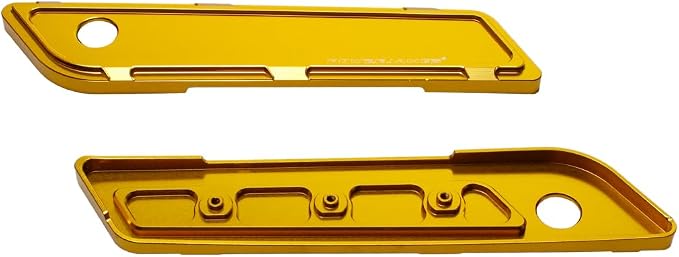 Kit de cubierta bisagra y asa aluminio oro para maletas Harley miniatura 6