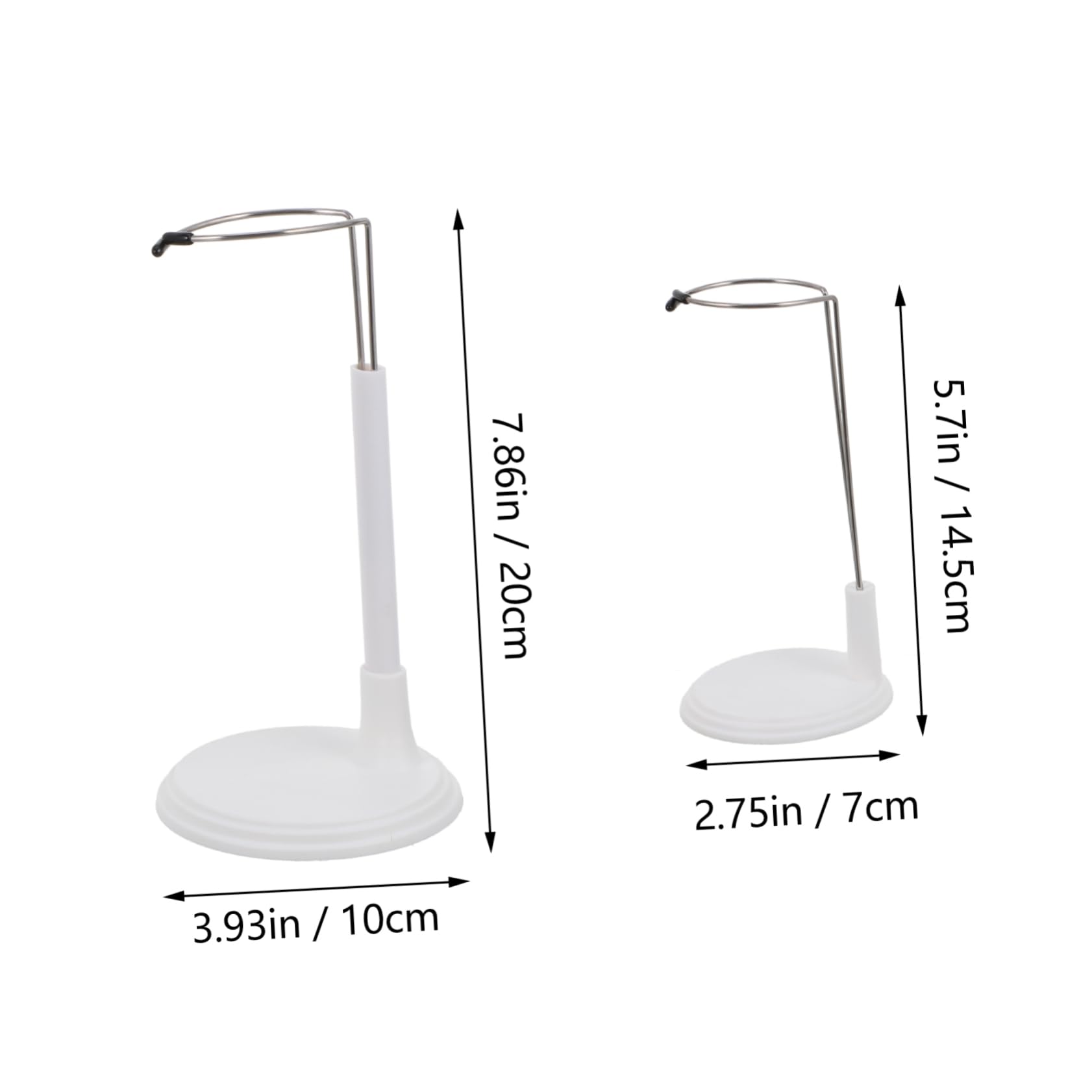 WOONEKY Doll Bracket Lightweight Design 4pcs Doll Stand for Fashion Show for Toy House Organization