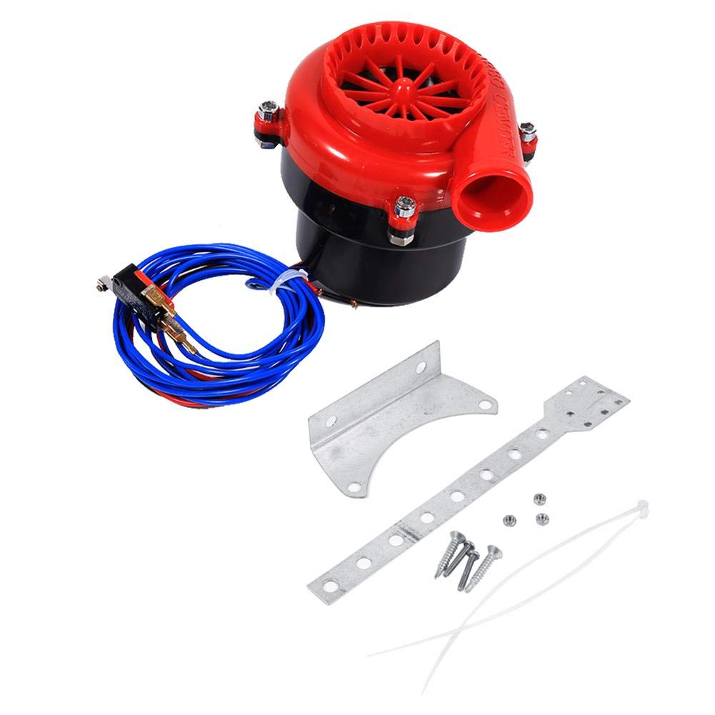 Keenso Turbo set valvola di scarico pressione valvola di soffiaggio di scarico elettronica finta suono analogico con staffa di montaggio e accessori per auto